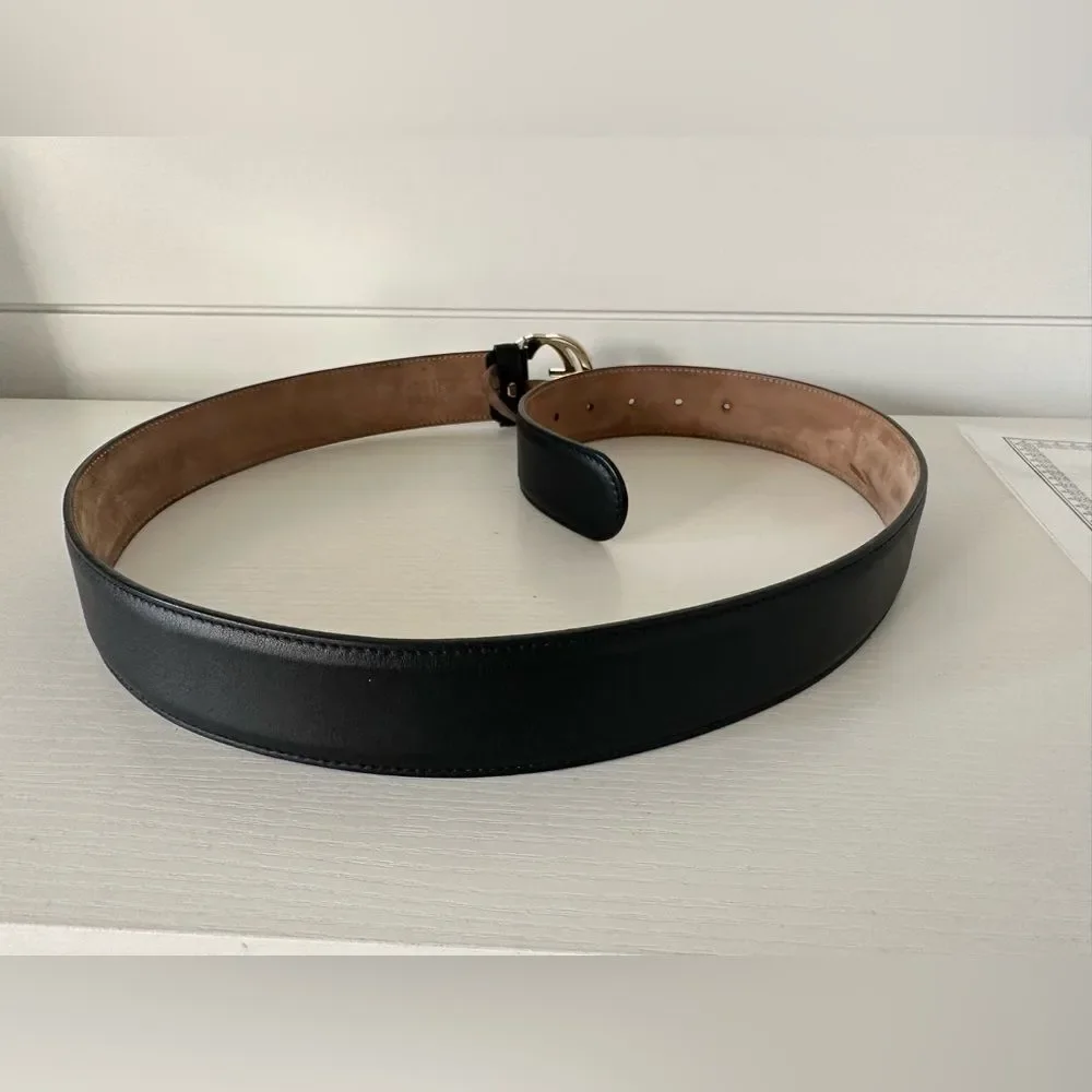 Black Gucci GG Interlocking Belt